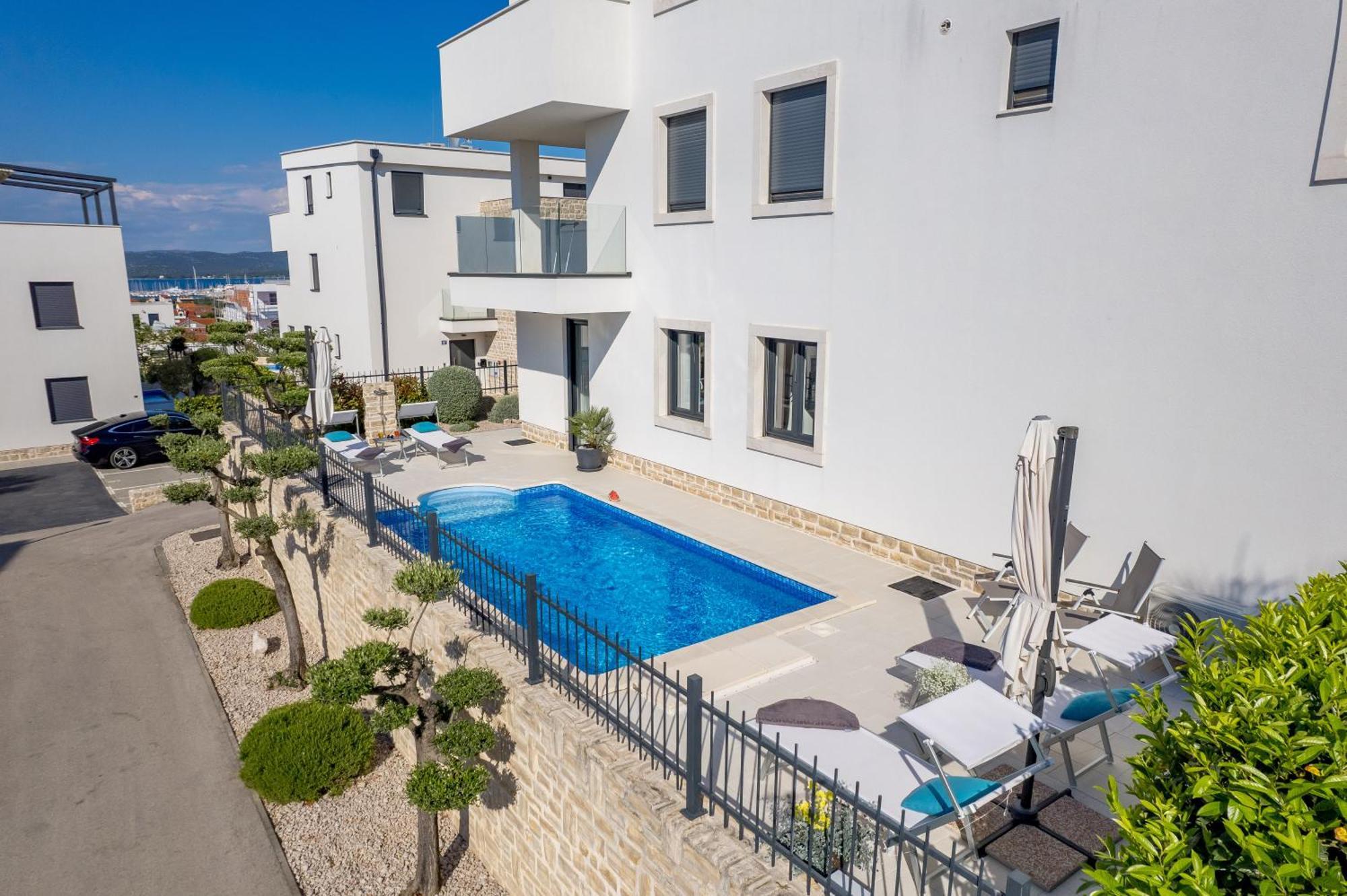 Luxury Apartment Hyperion With Private Pool And Garden Муртер Экстерьер фото