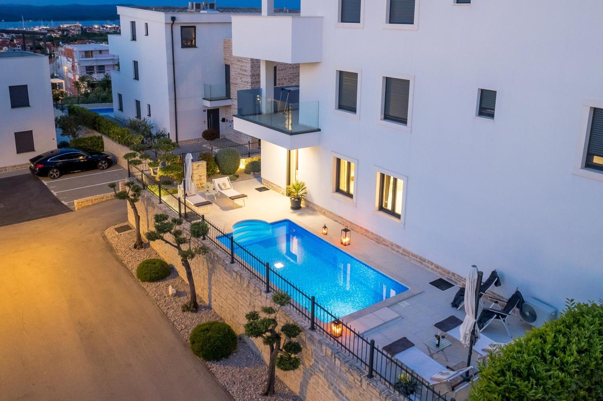 Luxury Apartment Hyperion With Private Pool And Garden Муртер Экстерьер фото