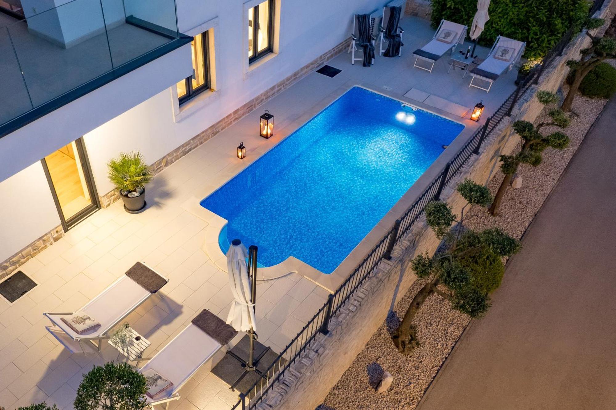 Luxury Apartment Hyperion With Private Pool And Garden Муртер Экстерьер фото